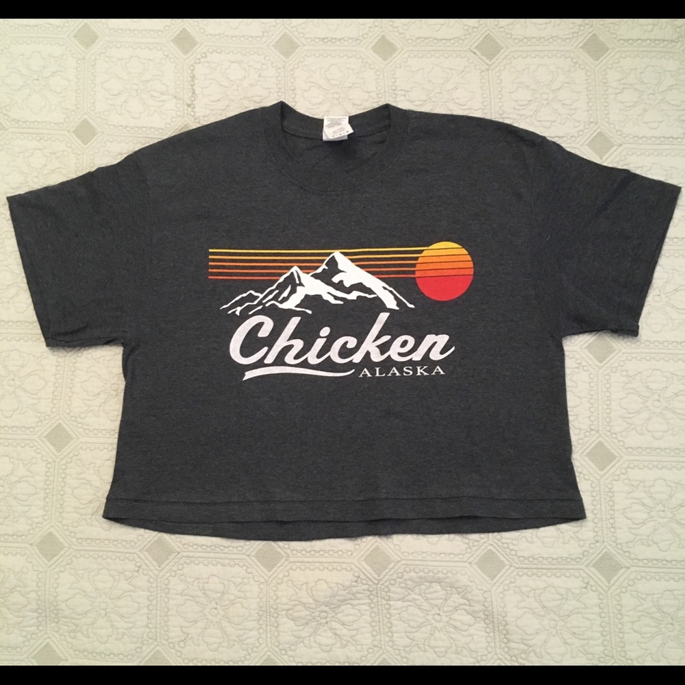 Chicken Alaska Cropped tee.